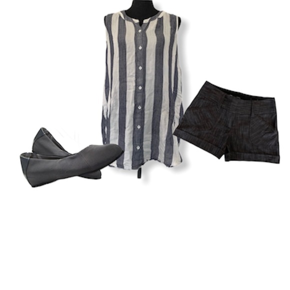 Eileen Fisher weather-resistant nylon slip-ons flats iron grey women's 8M exc co - Picture 3 of 3